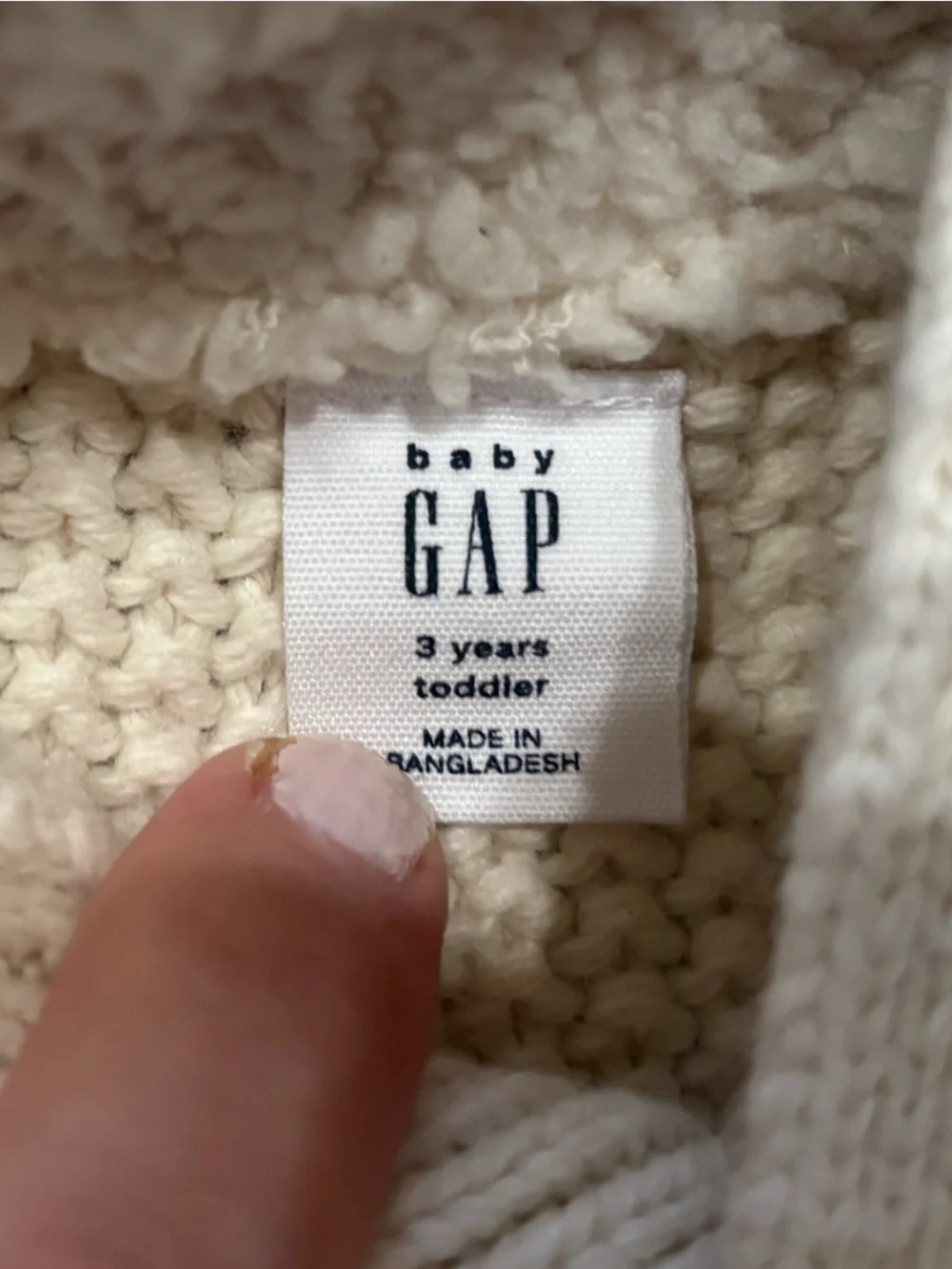 Ivory Gap kids cable knit sweater size 3T